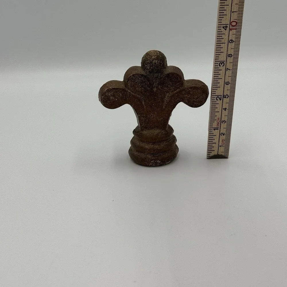 Brown Metal Finial, Cast Iron Finial, Ornamental